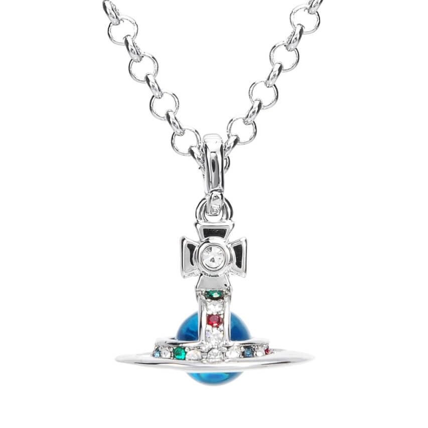 6MM ORB Classic Saturn Pendant Necklace (with box)