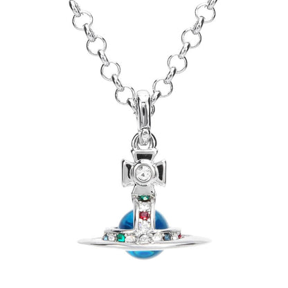 6MM ORB Classic Saturn Pendant Necklace (with box)