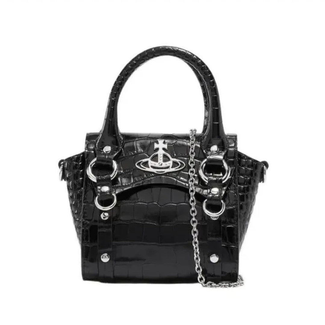 Croc-Effect Betty Mini Handbag