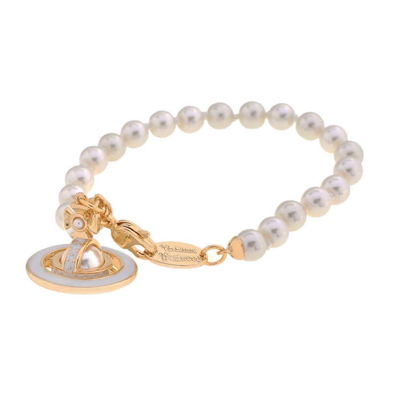 SIMONETTA Lacquered Saturn Pearl Bracelet (with box)