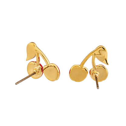 Cherry Half-Face Drop Earrings