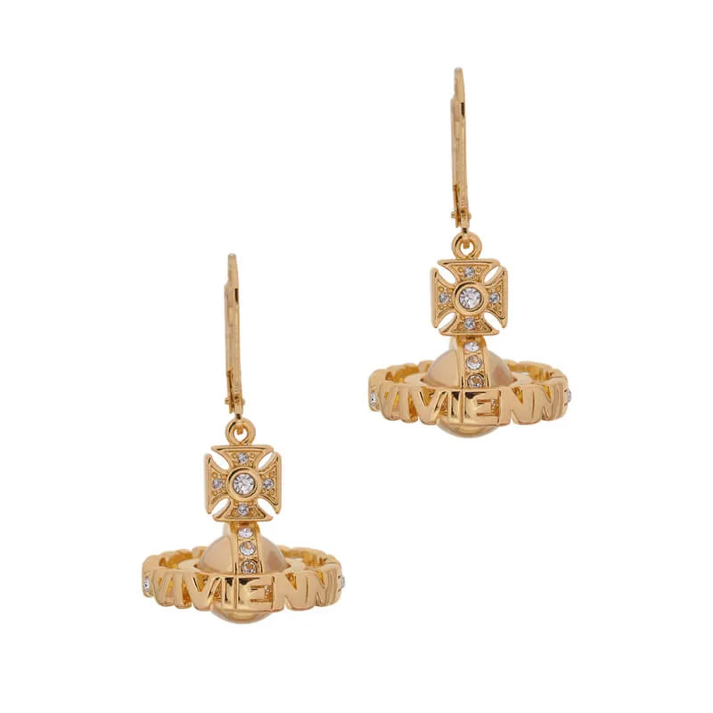 3D Orb Letter Hoop Earrings – Paisley Style