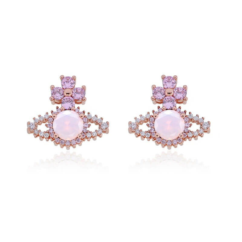 VALENTINA ORB Zirconia Earrings (with box)