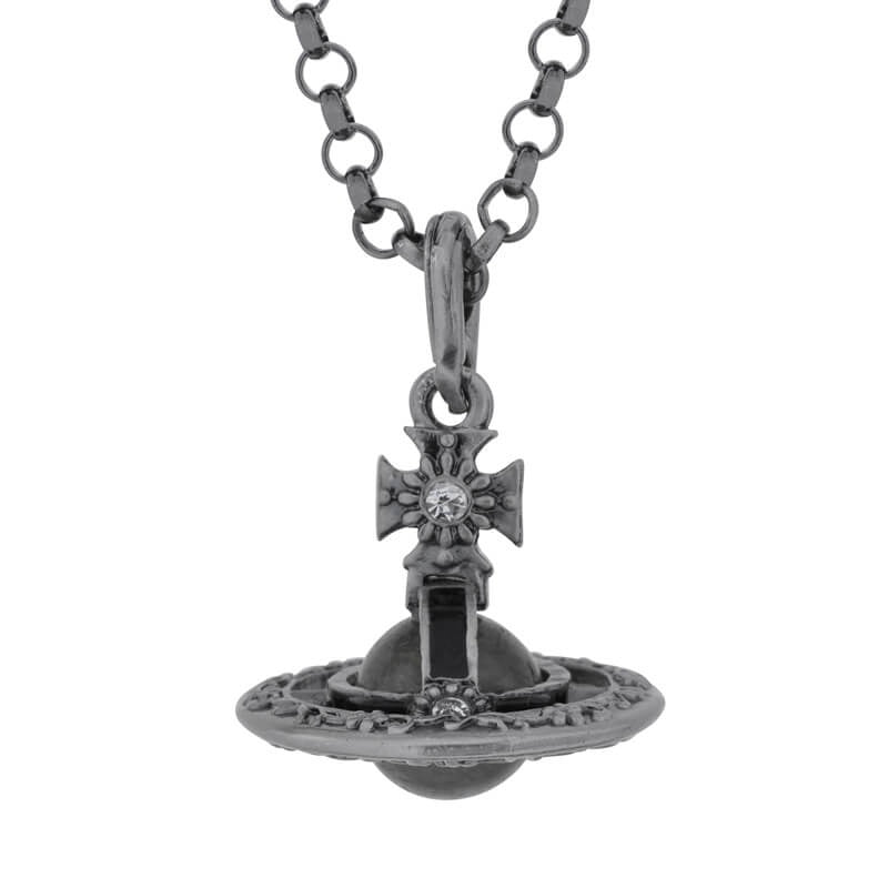 10MM ORB Classic Saturn Pendant Necklace (with box)