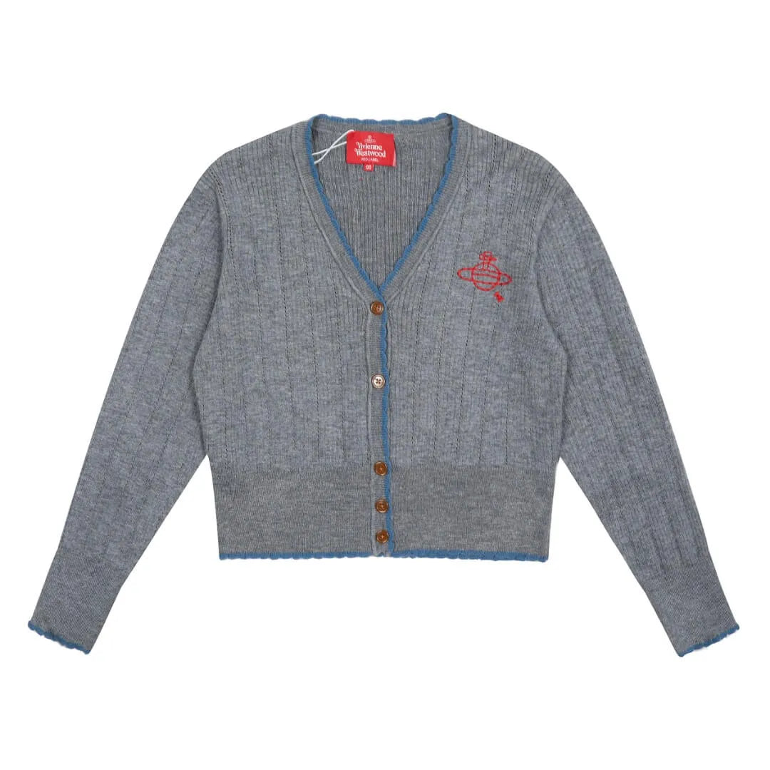 Orb Embroidery Knit Cardigan