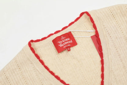 Orb Embroidery Knit Cardigan