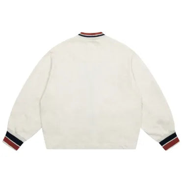 Red Label Embroidered Logo Knit Cardigan