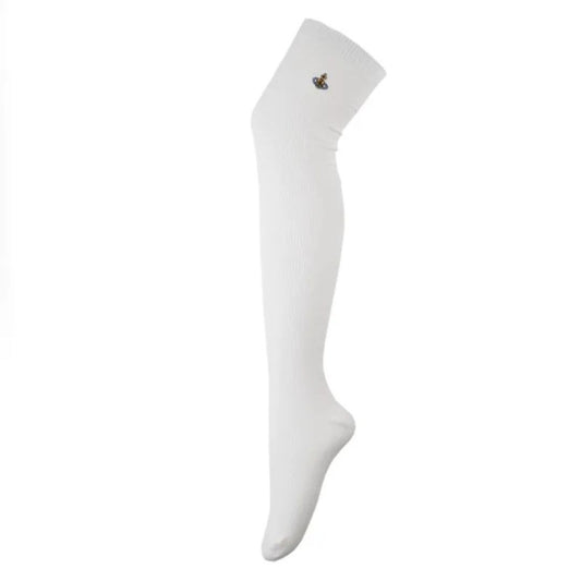 Orb Embroidered Over-the-Knee Socks