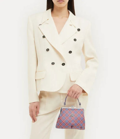 Plaid Kiss-Lock Granny Frame Purse