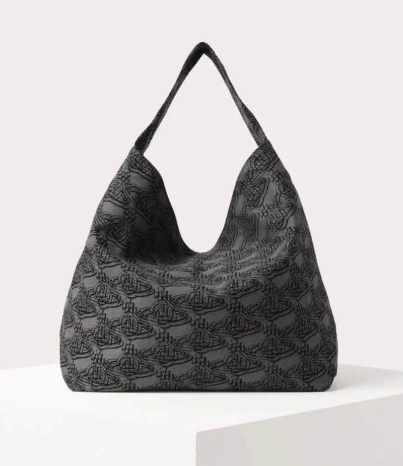 Allover Monogram Slouchy Hobo Bag