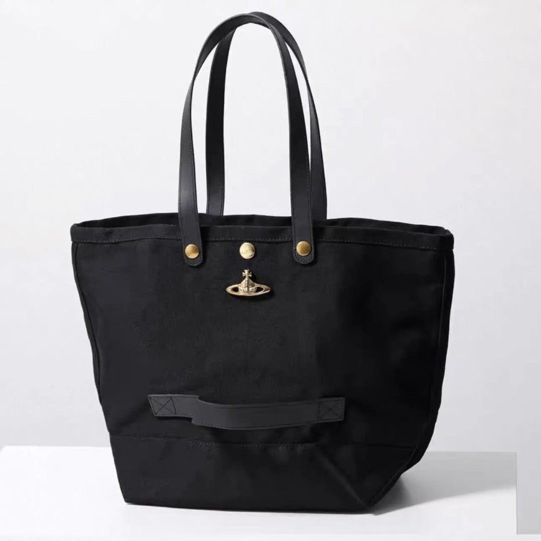 Everyday Canvas Tote with Saturn Detail