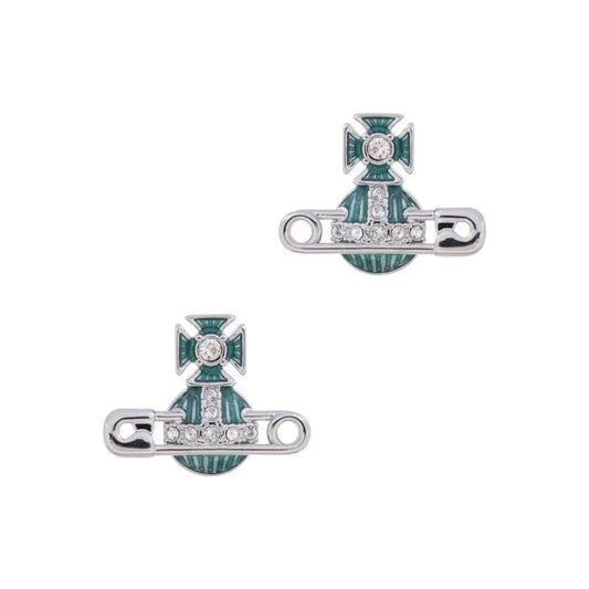 KITTY Pin Lacquered Saturn Earrings