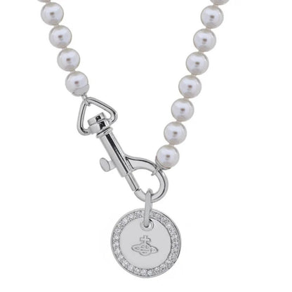 Round Card Pearl Necklace