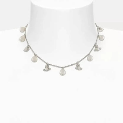 Saturn Pearl Necklace