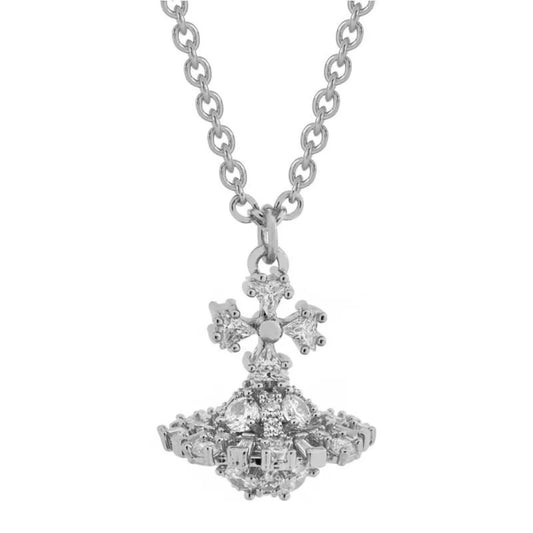 IRINA Cubic Alien Stone Saturn Necklace