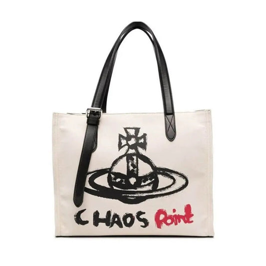 Chaos Point Canvas Tote