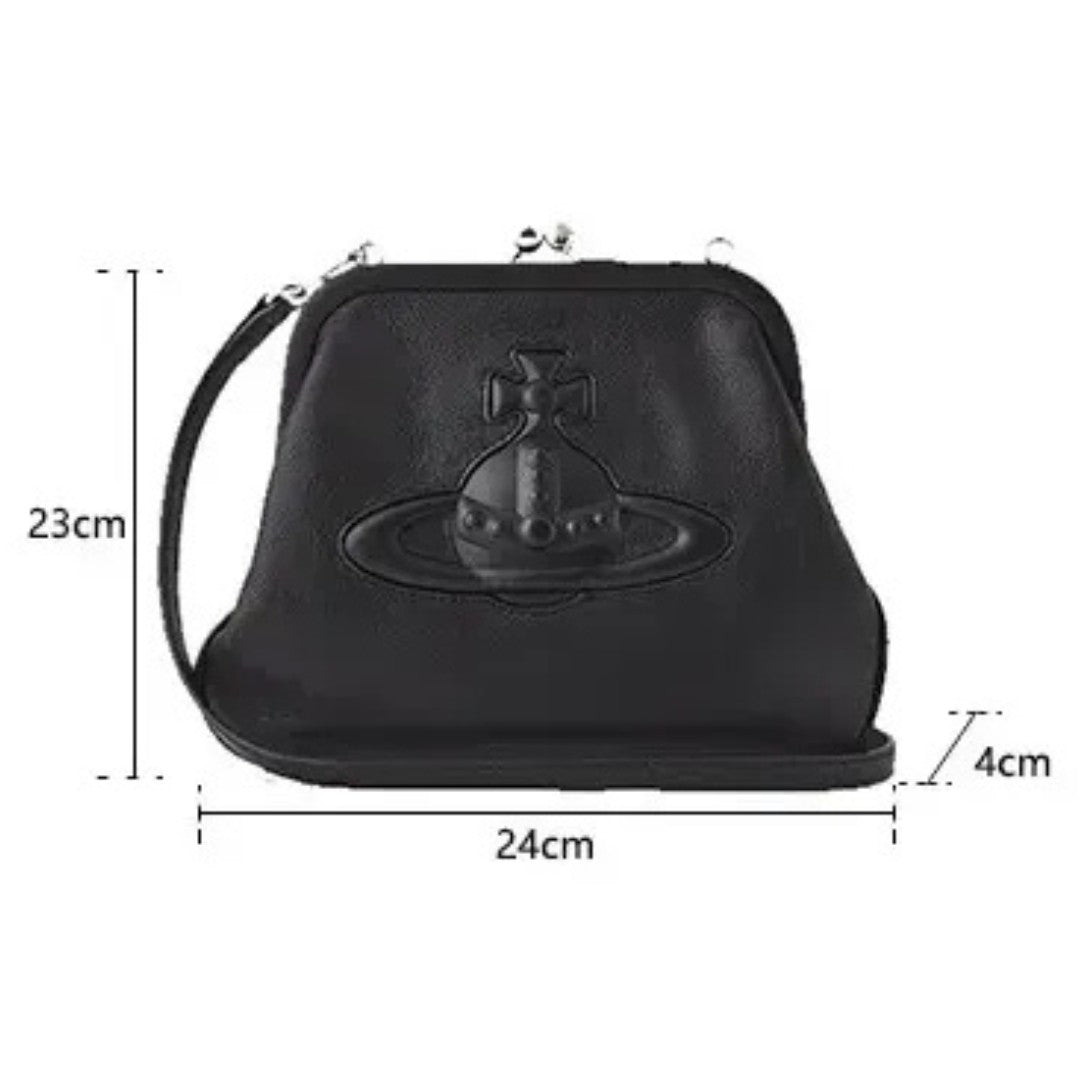 Frame Clutch Bag with Shoulder Strap with Dust Bag