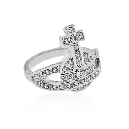 Crystal Orb Cutout Ring