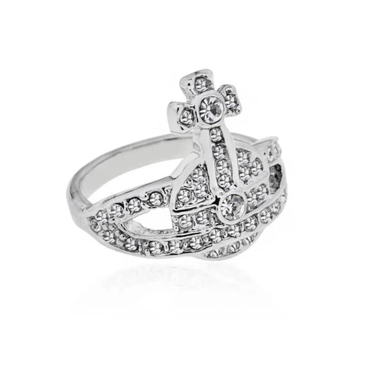 Crystal Orb Cutout Ring