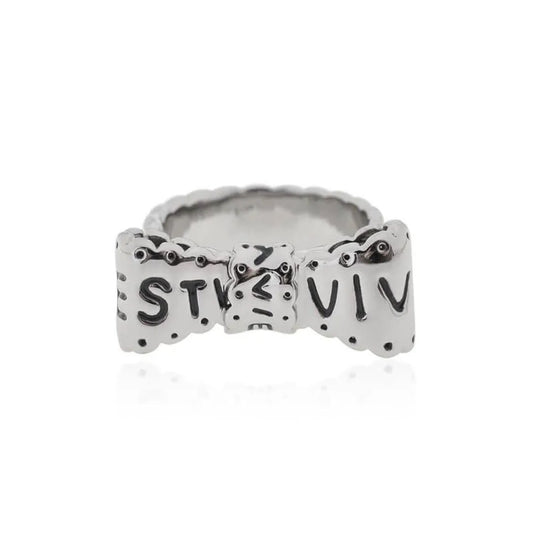 Playful Bow-Tie Logo Ring