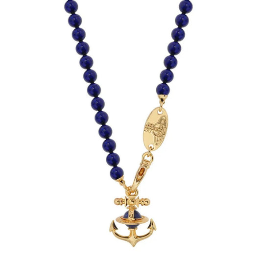 FELICE Lapis Lazuli anchor Necklace
