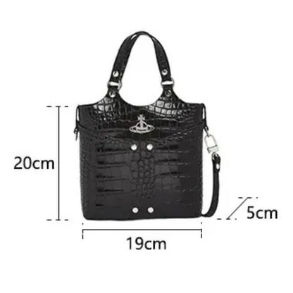 Structured Crossbody Tote with Hardware