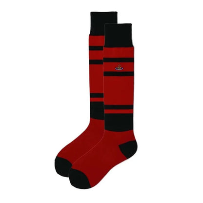 Striped Orb Logo Knee-High Socks