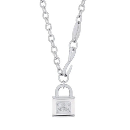 Padlock Saturn Chain Necklace