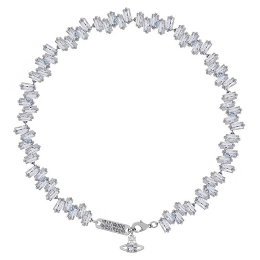 Square Full Zirconia Necklace