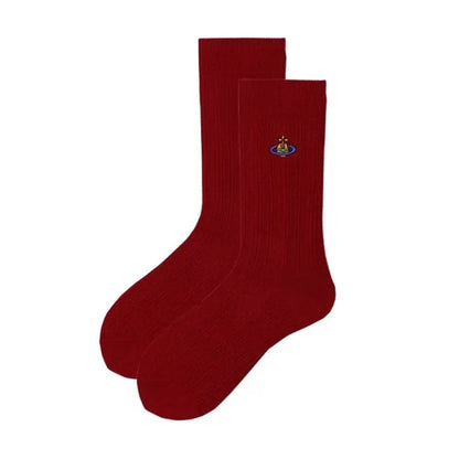 Classic Red Orb Logo Crew Socks