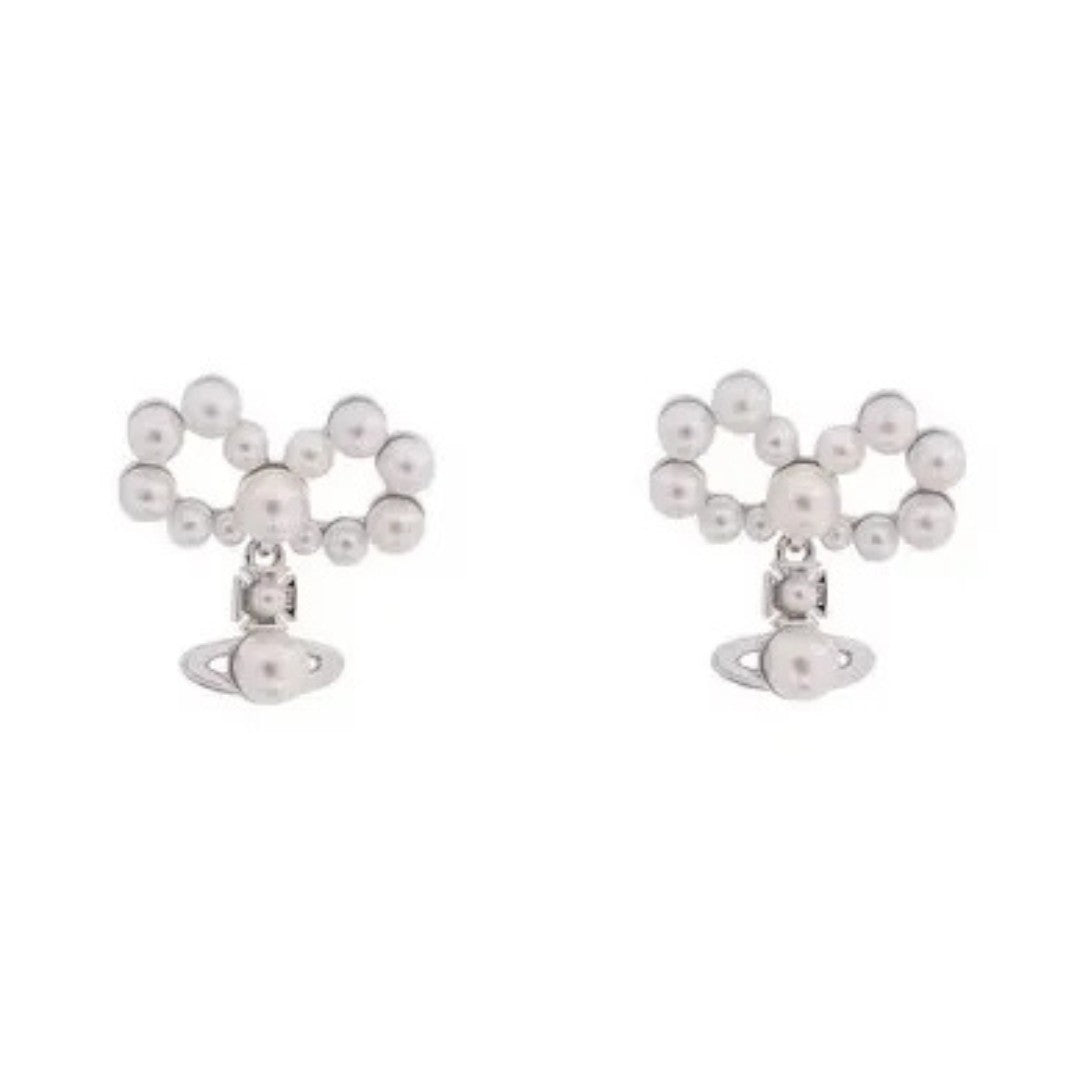 Pearl Bow Earrings