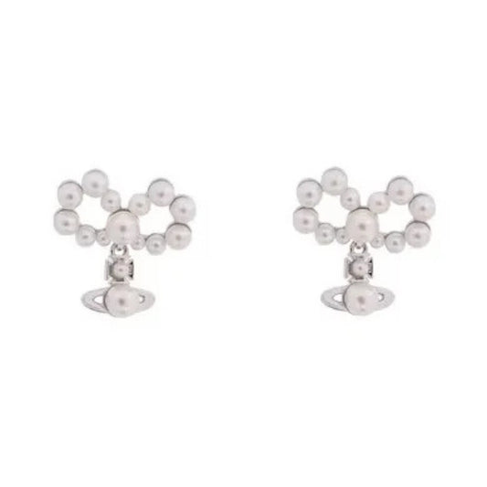 Pearl Bow Earrings
