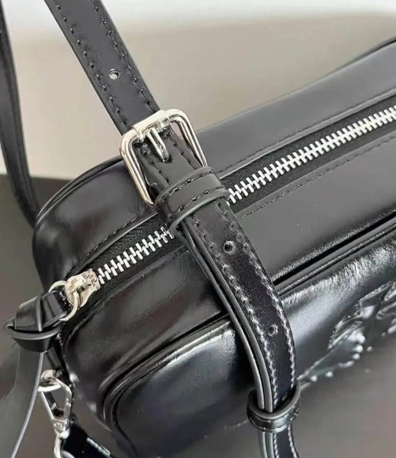 Compact Leather Crossbody Saturn Bag
