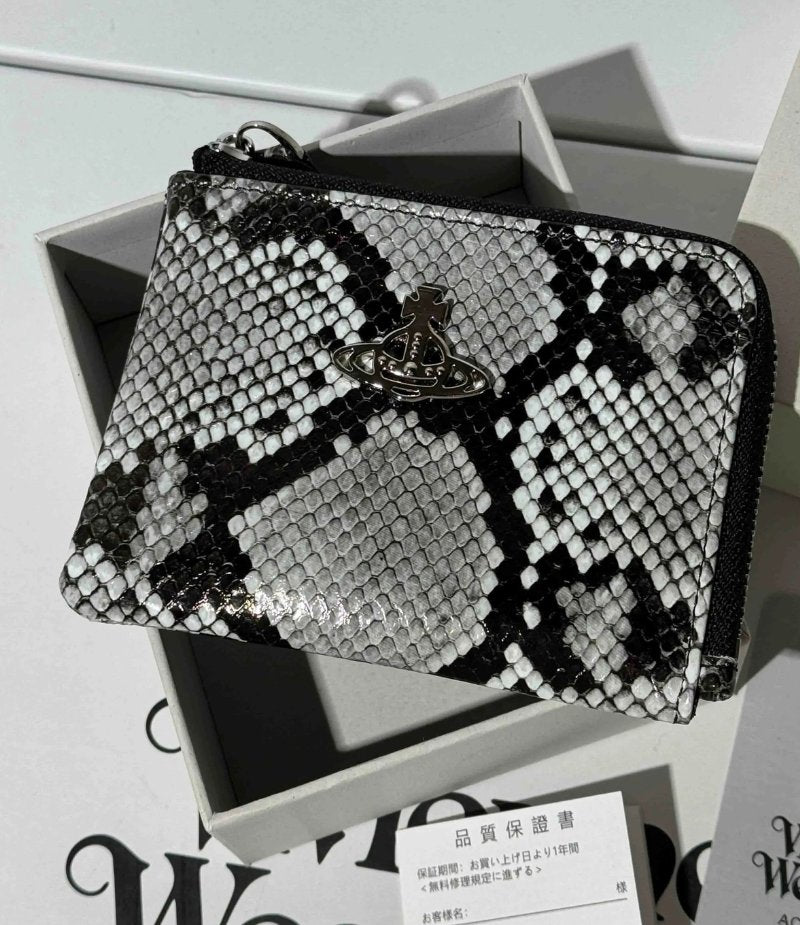 Snake Pattern Saturn Wallet