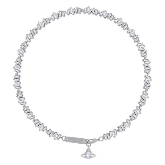 Square Full Zirconia Necklace