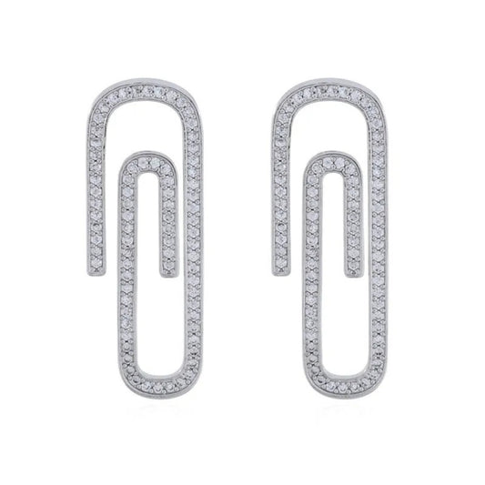 Clip Diamond Earrings