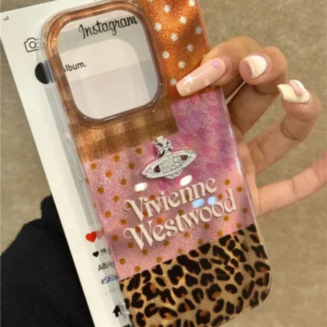 Vivienne Westwood Mixed Texture Animal Print Case