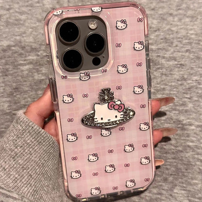 Hello Kitty x Orb Logo Glitter Phone Case