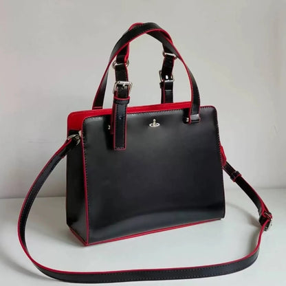 Modern Saturn Leather Handbag