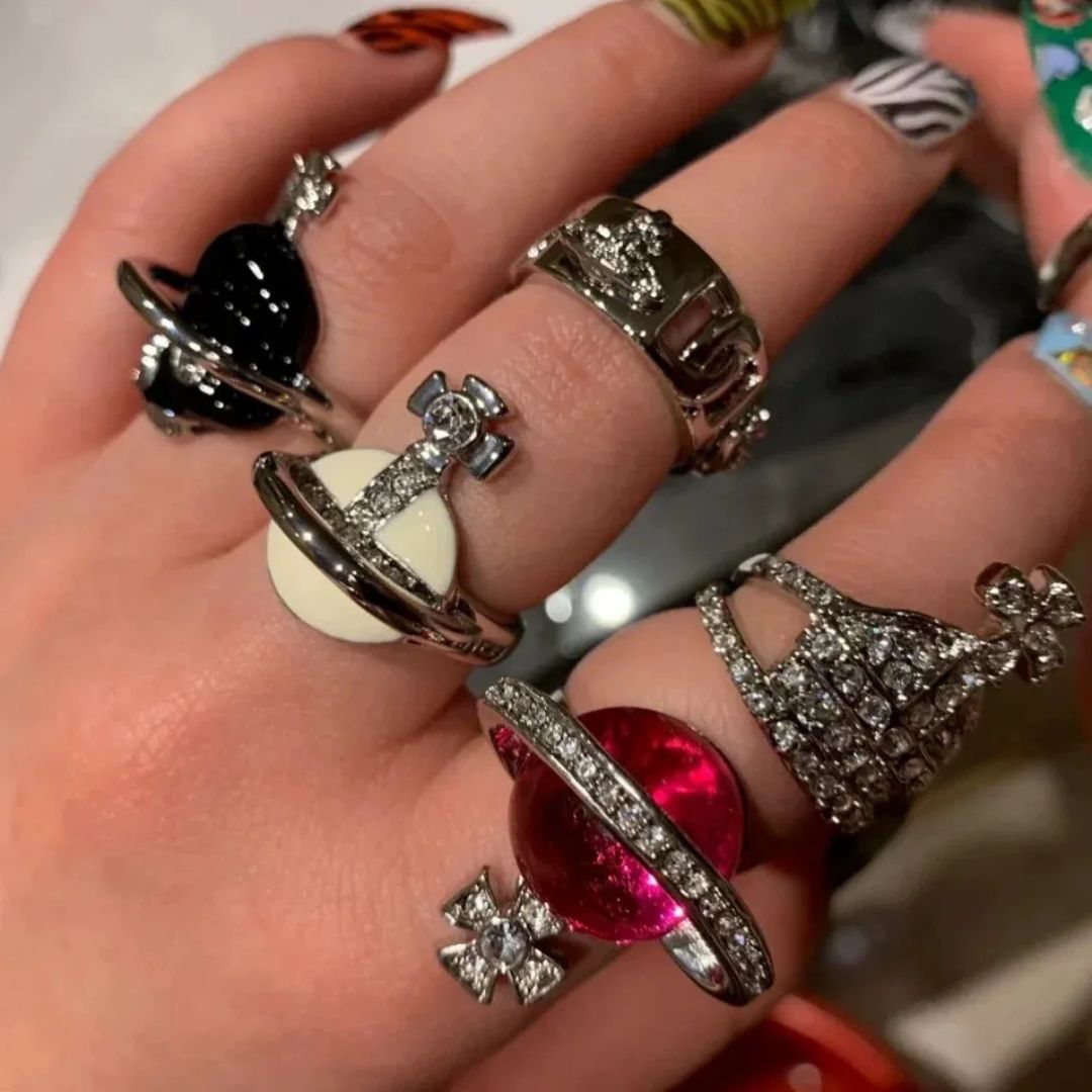 Linked Crest Emblem Ring