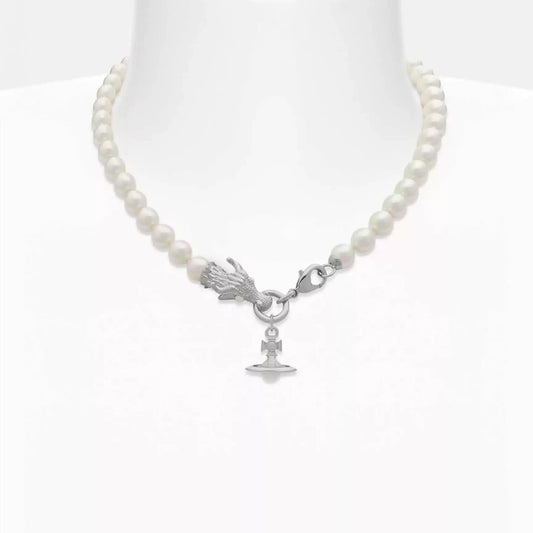 Dragon Saturn Pearl Necklace