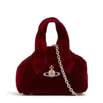 Mini Velvet Chain Yasmine Bag with Dust Bag