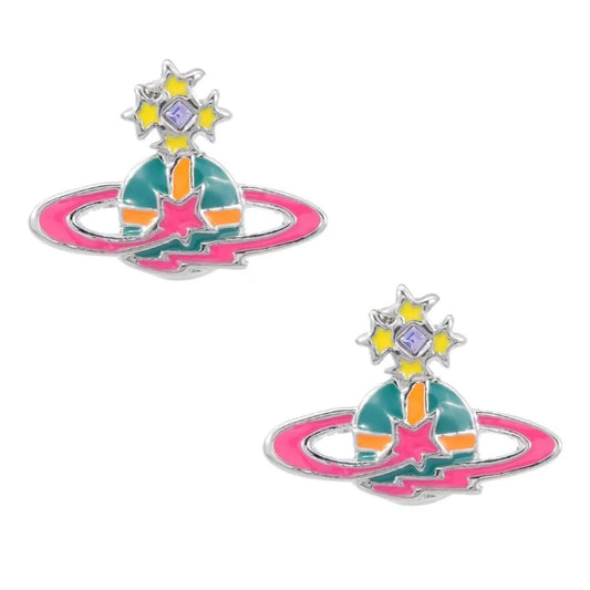 Meteors Saturn Earrings