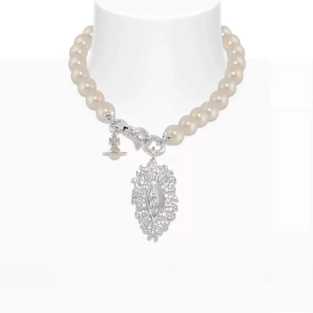 CALISTA Pearl Saturn Necklace