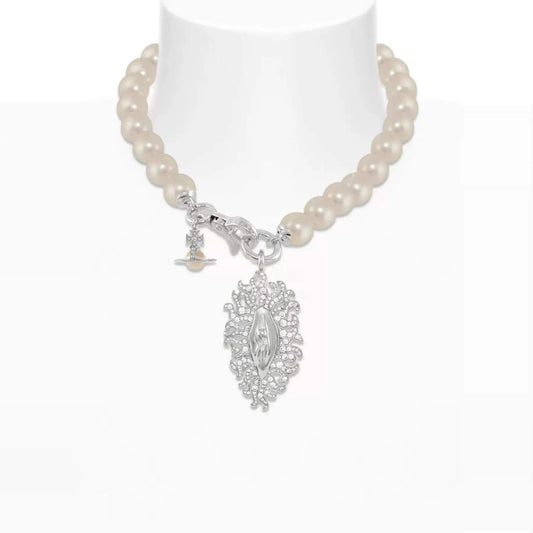 CALISTA Pearl Saturn Necklace