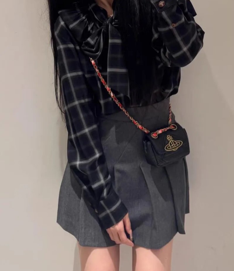 Quilted Saturn Crossbody Bag