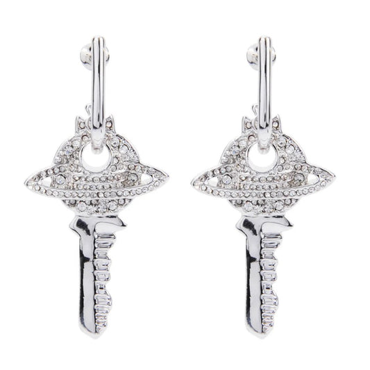 Key Full Diamonds Saturn Earrings