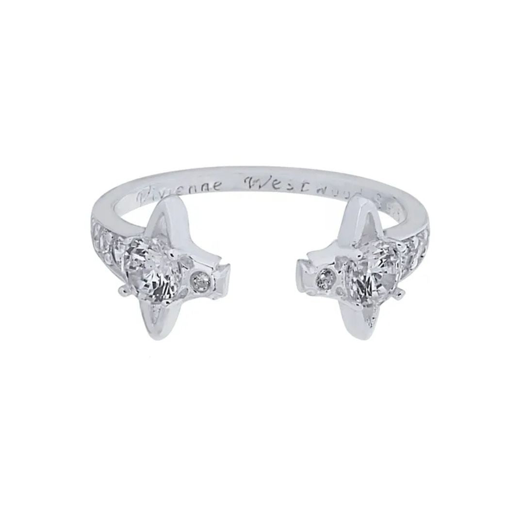 Twin Starlight Orbit Ring