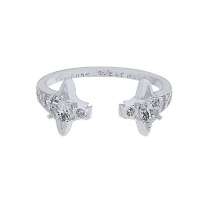 Twin Starlight Orbit Ring