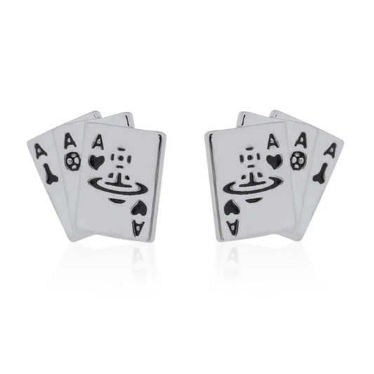 Poker Earrings